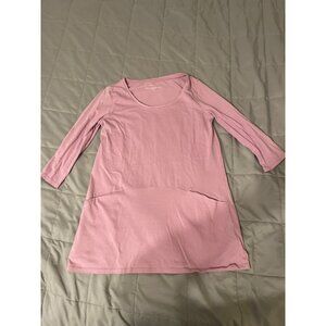 Pure Jill Curved-Seam Tunic XS Pink Soft & Comfy Womens Apparel